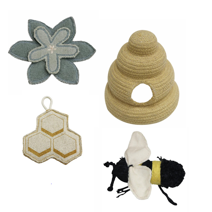 Tapis d'éveil lavable Pollination voyage des abeilles jeux inclus 