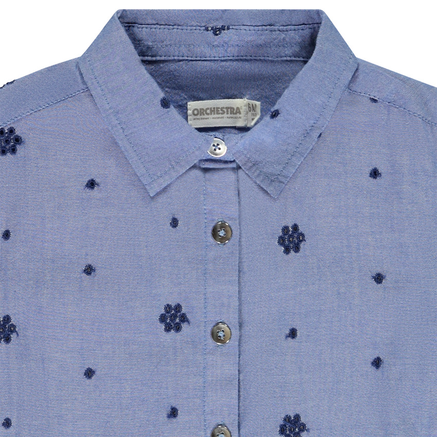 Lange mouwen blouse met borduursel voor meisjes 