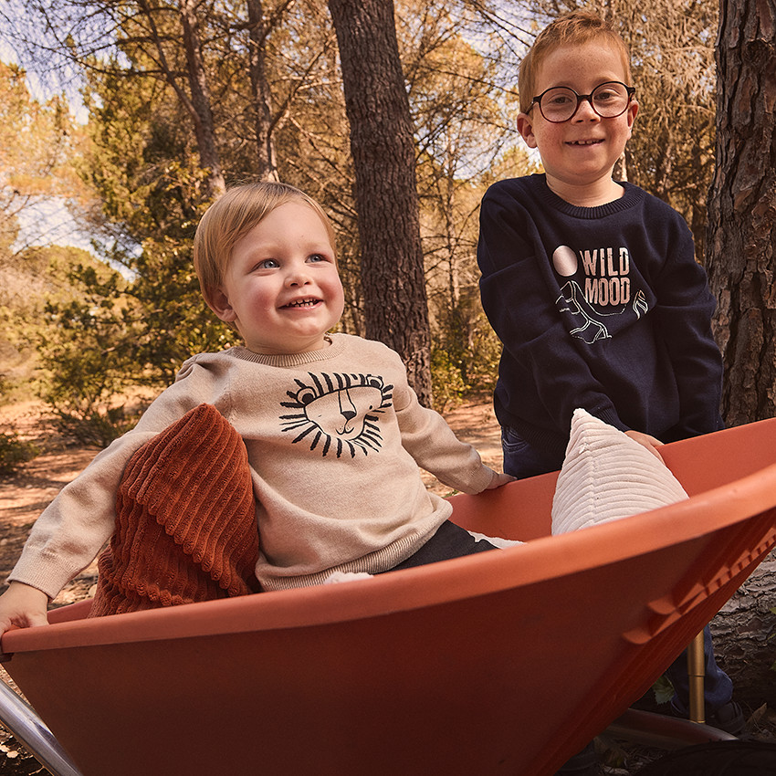 Trui met fantasieprint voor jongens 