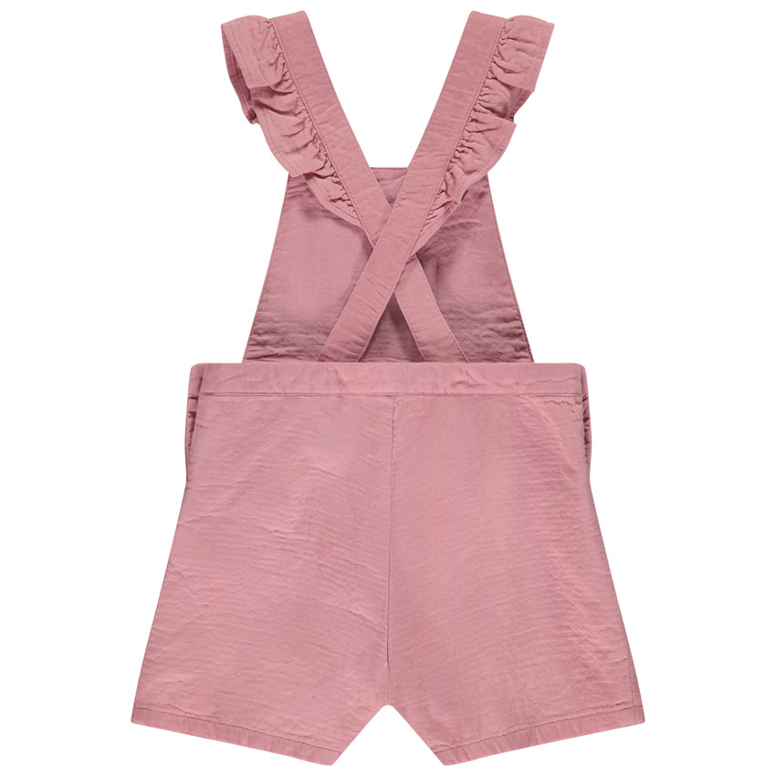 Korte salopette met ruffles voor meisjes 