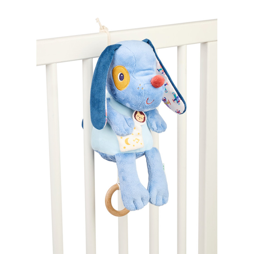 Peluche musicale phosphorescente Jules le Chien 