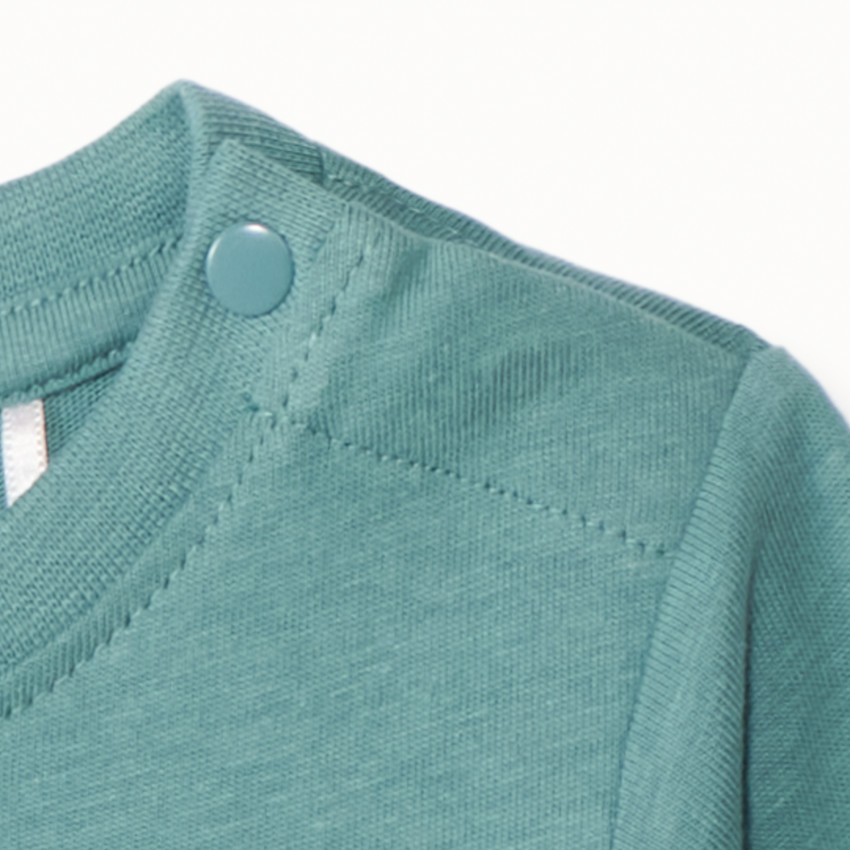 T-shirt manches longues à broderie effet bouclette pour bébé garçon 