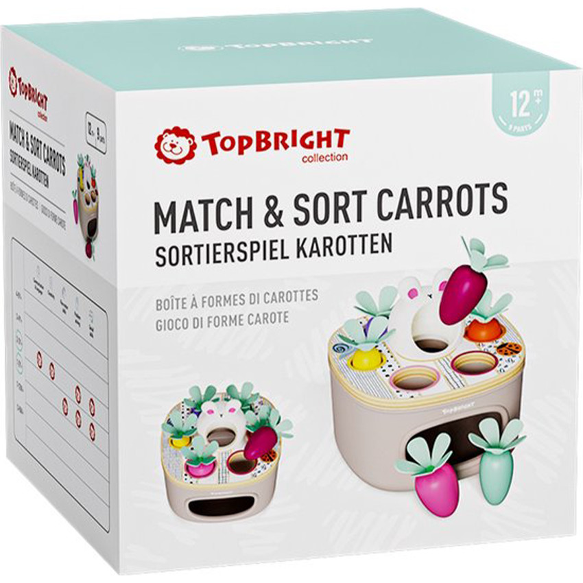 Jeux de formes associer & trier les carottes 12m+ 