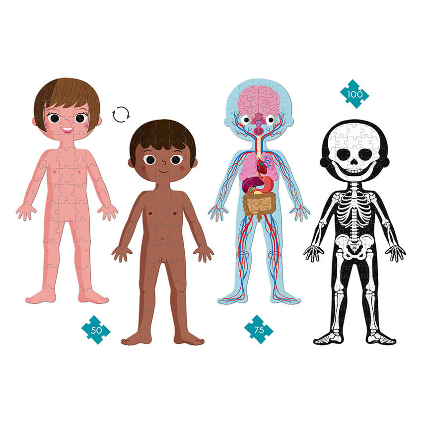 Puzzle éducatif géant Le Corps Humain 