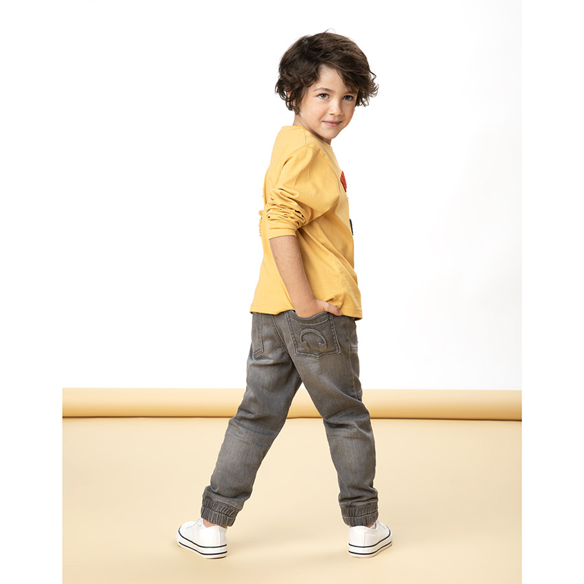 Jeans denim élastiqué fantaisie pour garçon 