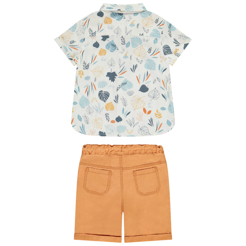 Ensemble 2 pièces avec chemise imprimée pour bébé garçon 
