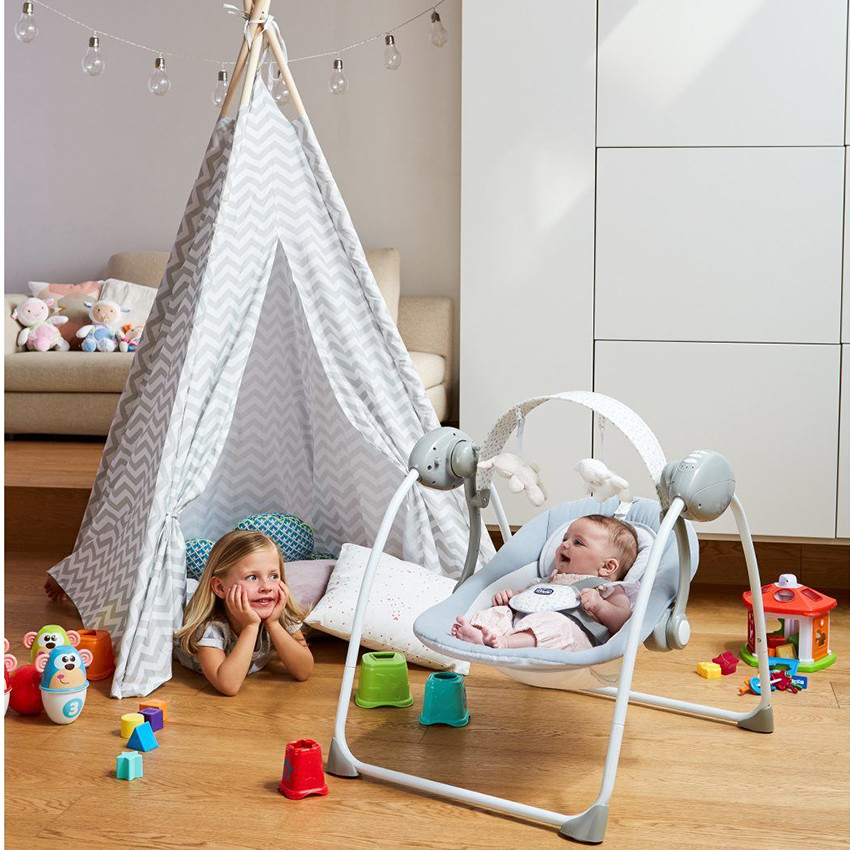 Shommelstoel Relax and Play - Grey 