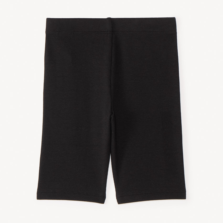 Effen geribbelde biker voor meisjes 