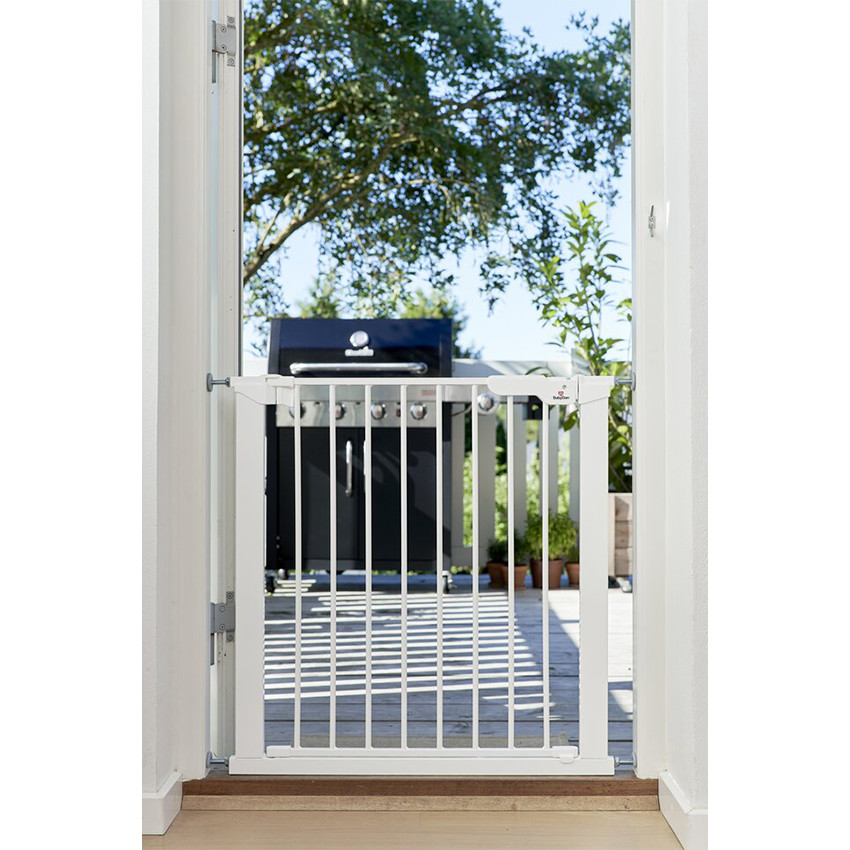 Barrière de sécurité Asta pour porte et escalier Métal Blanc 