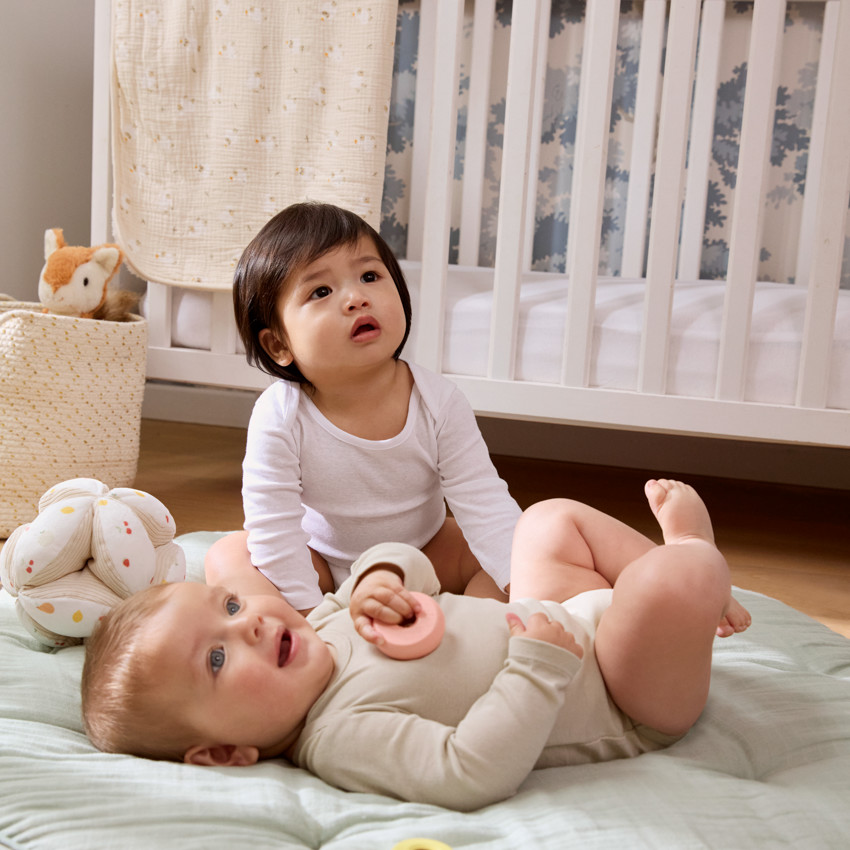 Set van 5 witte bodies met lange mouwen voor baby