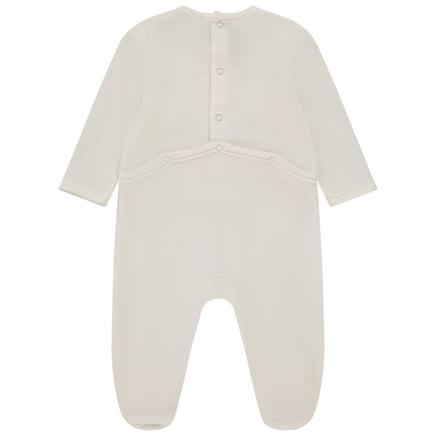 Pyjama van fluweel met fantasieprint voor baby jongen 