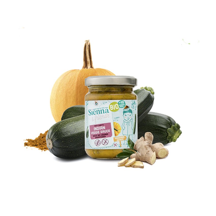 Sauce Indienne aux légumes Bio 130gr - à partir de 10 mois 