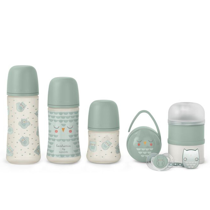 Coffret biberon Welcome Baby Wonderland Vert 
