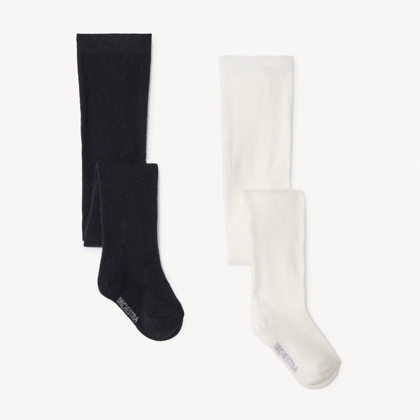 Set van 2 paren dikke panty