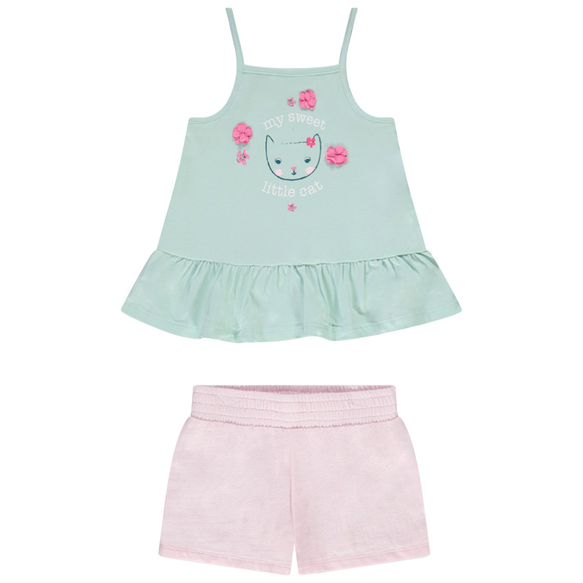 2-delige set met 3D-bloemblaadjes patches voor baby meisje 