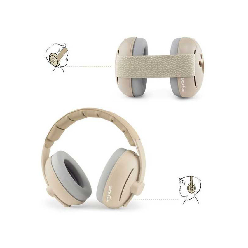 Casque anti-bruit évolutif 0-4ans Beige 