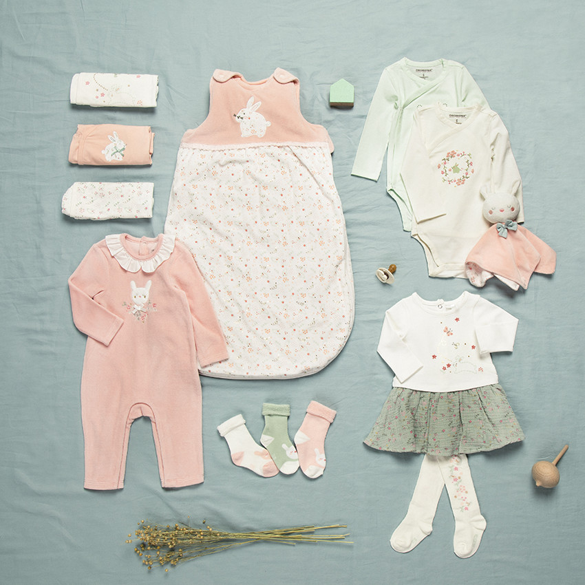 Knuffeldoekje Konijn voor babymeisjes 