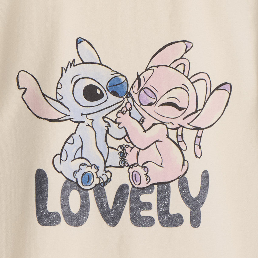 Ondertrui met rolkraag Stitch & Angel Disney voor meisjes 