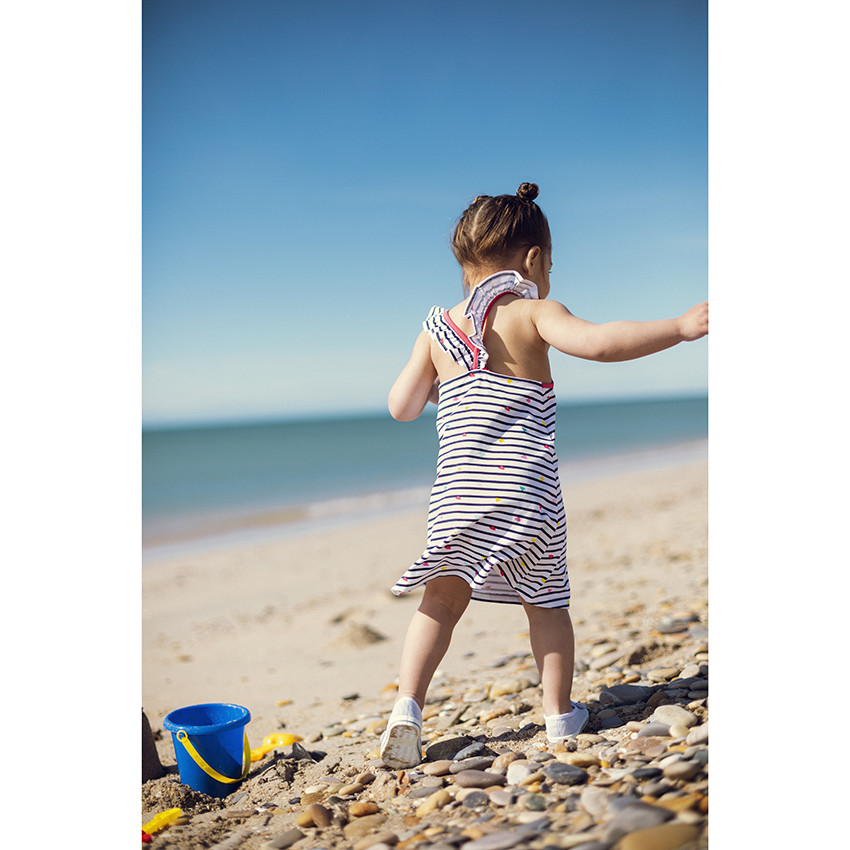 Rok met bloemen en schouderbandjes voor meisjes 