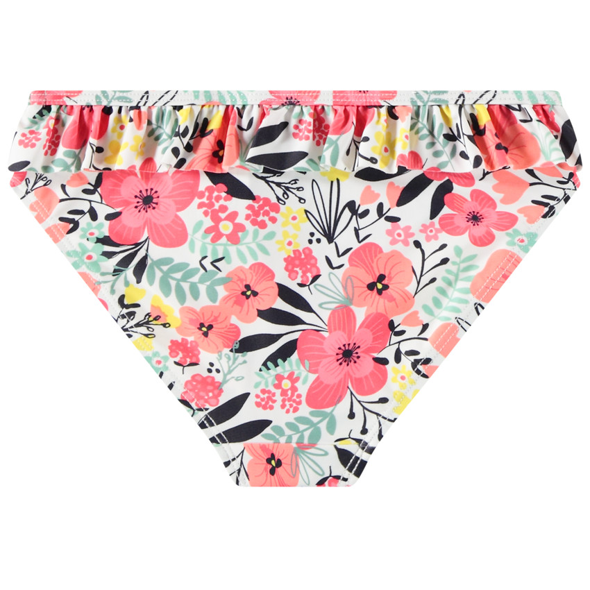 Maillot de bain 2 pièces en jersey imprimé fleuri pour fille 