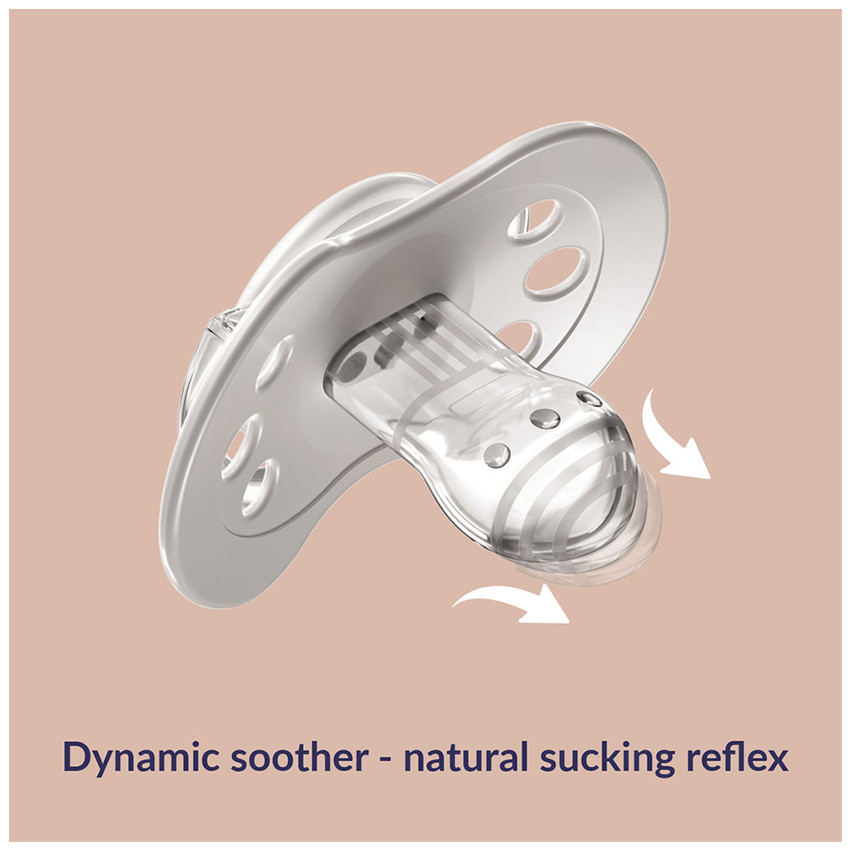 Sucette Dynamic Silicone Newborn Babyshower Blue 