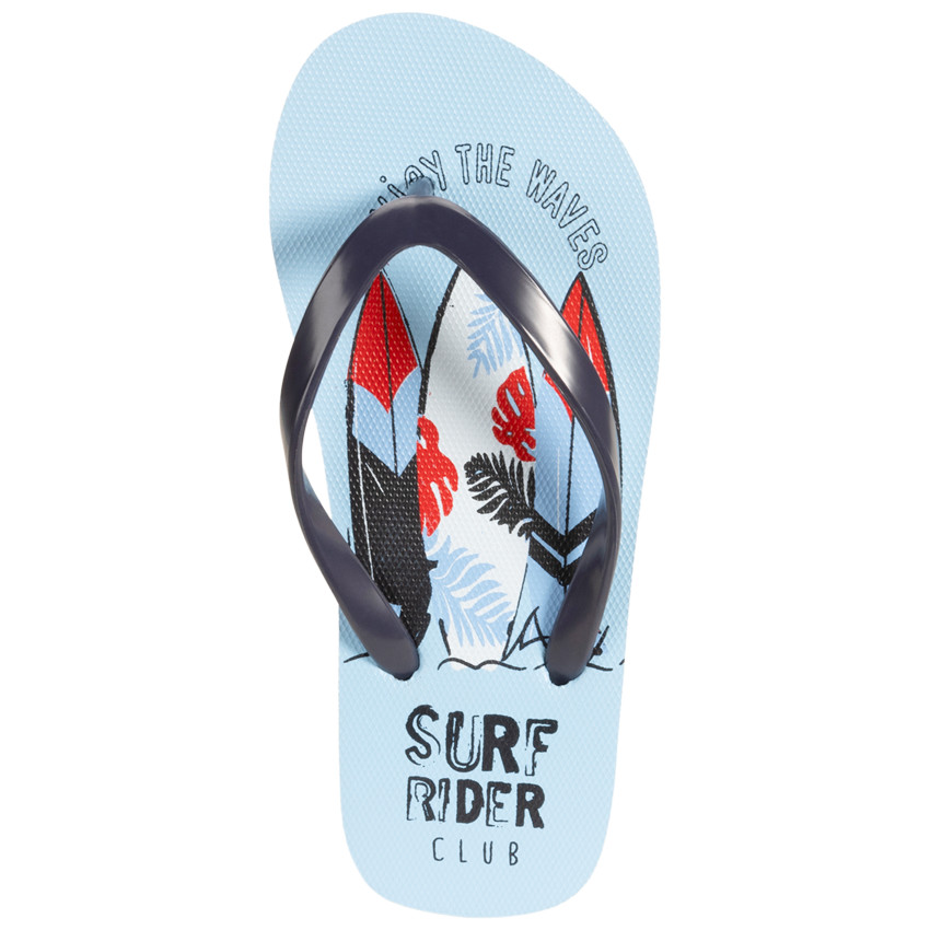 Slippers print surf voor jongen met bandje volgens leeftijd 