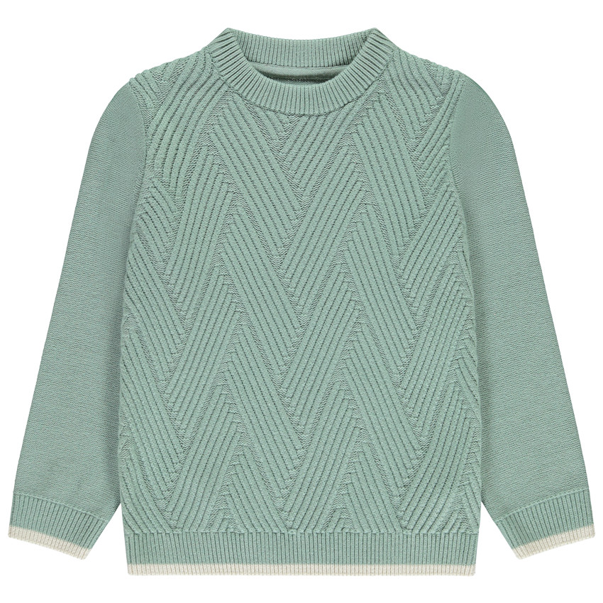 Trui in jacquard voor jongen 