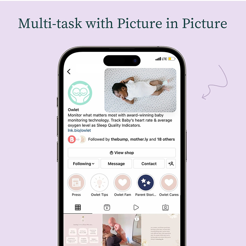 Babyphone vidéo Pack Dream Sock + Cam2 Blue 
