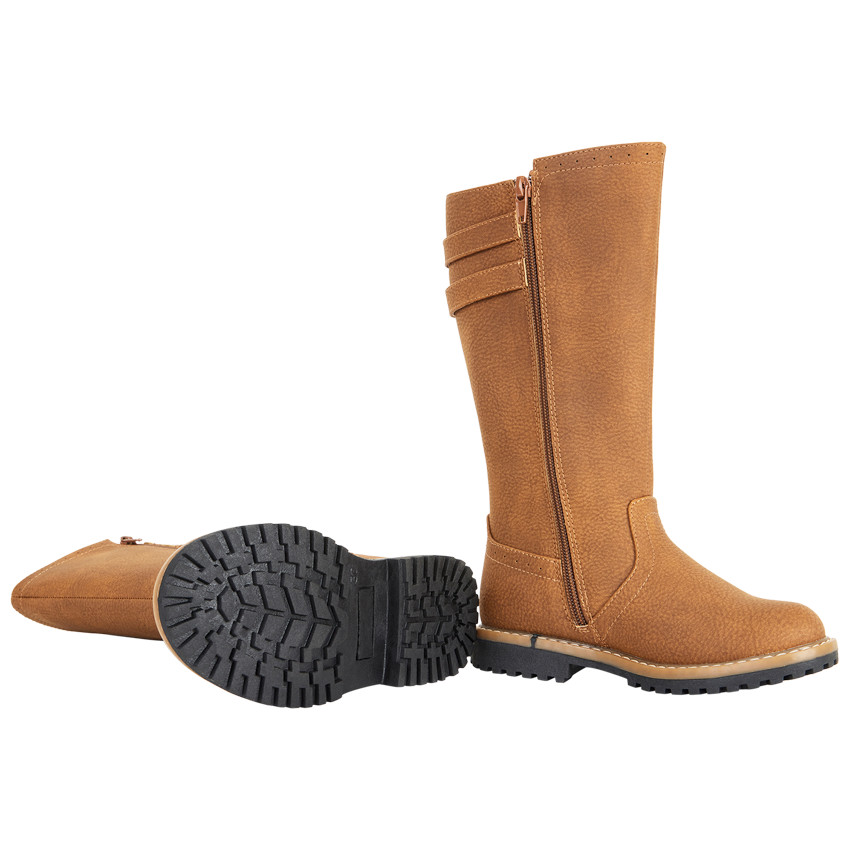 Bottes cavalières à double boucle pour fille 
