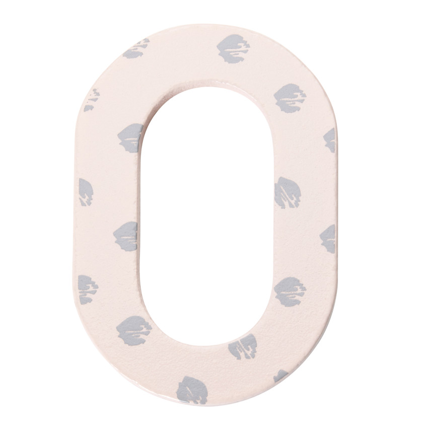 Decoratieve houten letter O 