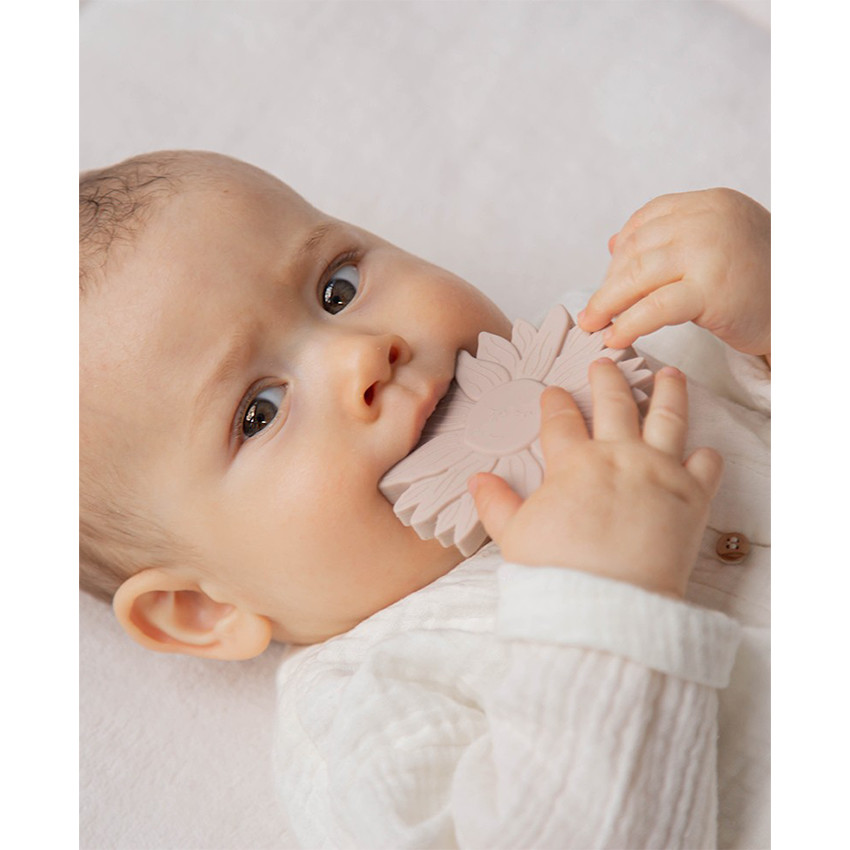 Anneau de dentition silicone Tournesol Nougat 