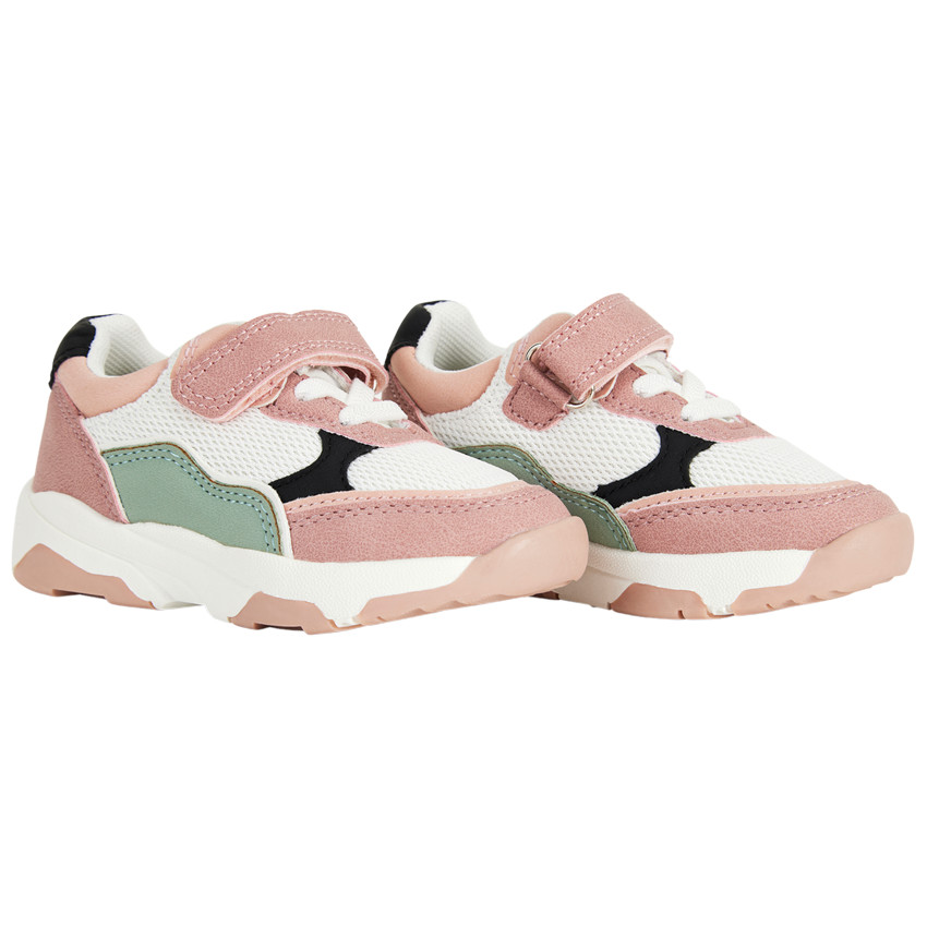 Baskets de sport à empiècements contrastés pour bébé fille 