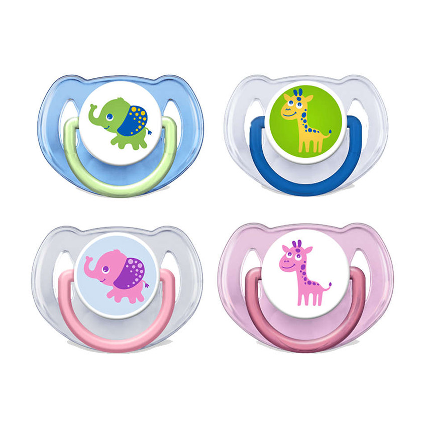 Orthodontische fopspeen Olifant/Giraf - 6-18 maanden 