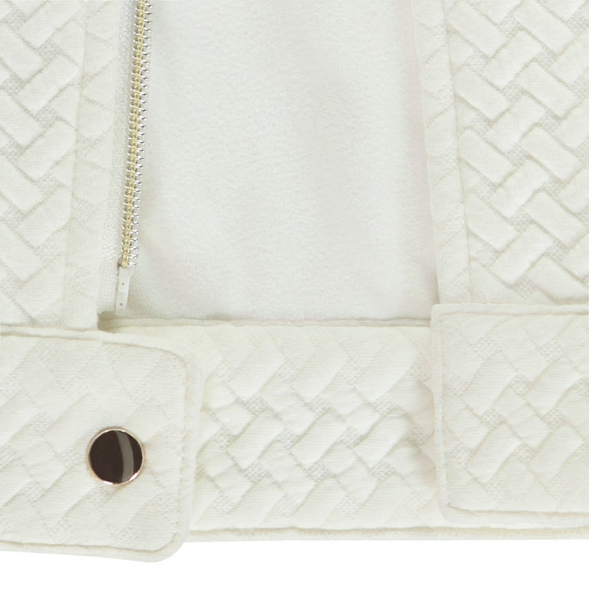 Veste perfecto en jacquard fantaisie pour fille 