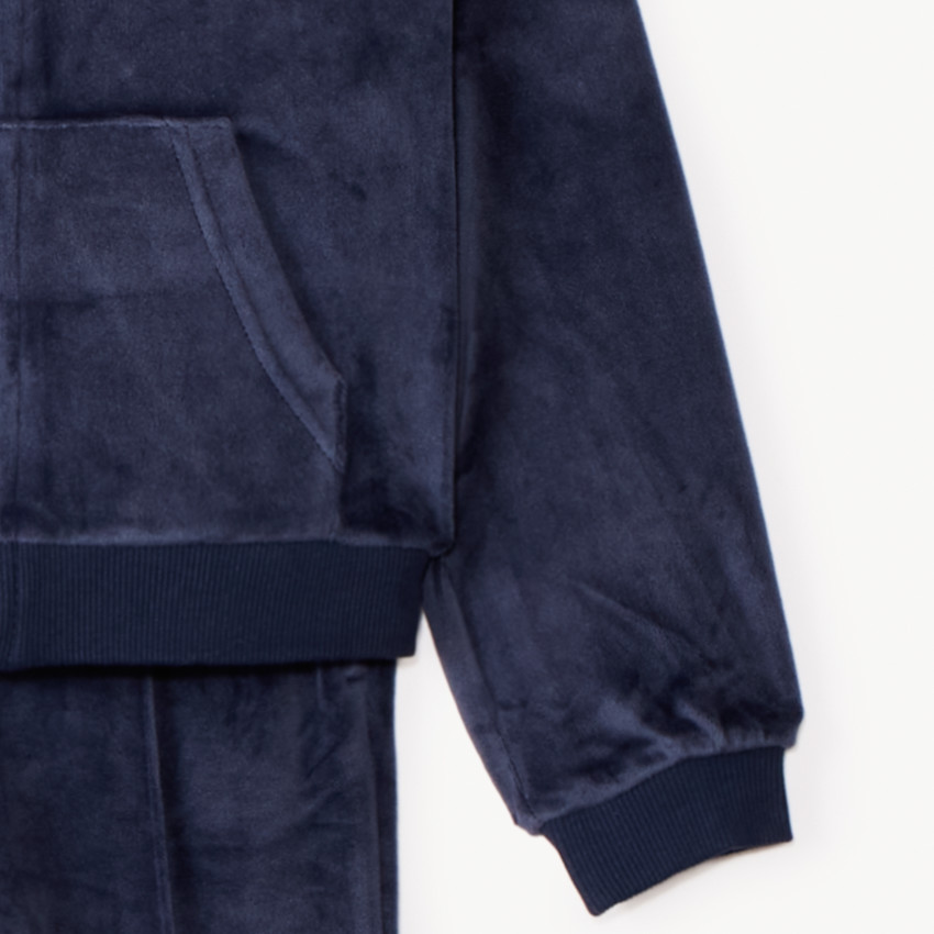 Vest- en joggingset in fluweel voor meisjes 