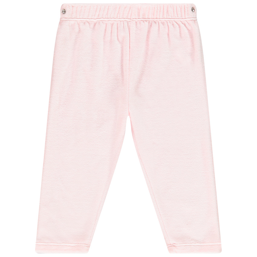 Pyjama en velours à message pour bébé fille 