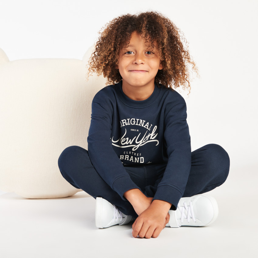 Sweat molleton printé pour garçon 