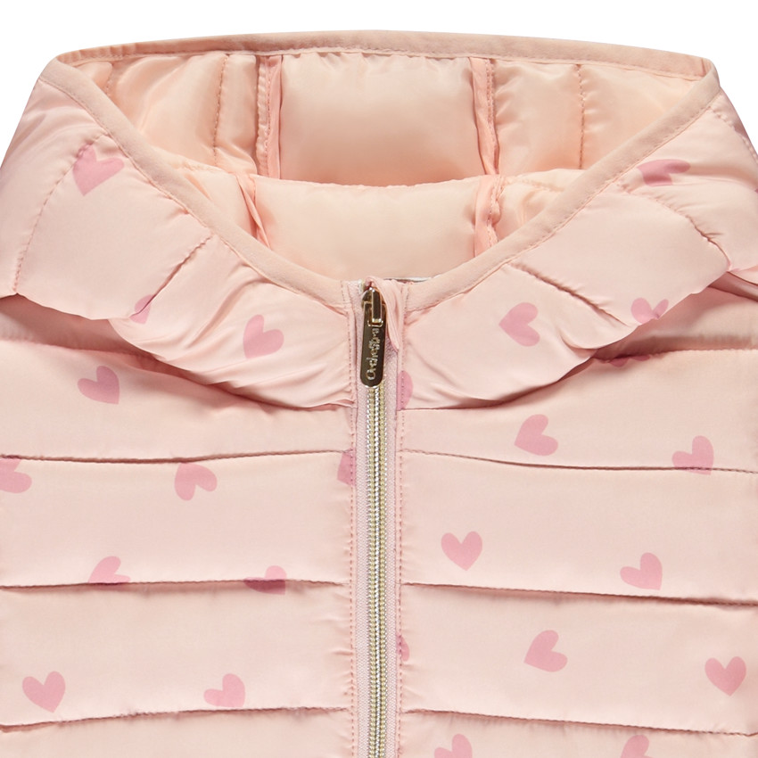 Donsjas met hartjesprint voor meisjes 
