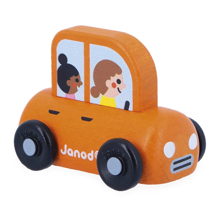 Voiture familiale orange en bois City Cross Roads 