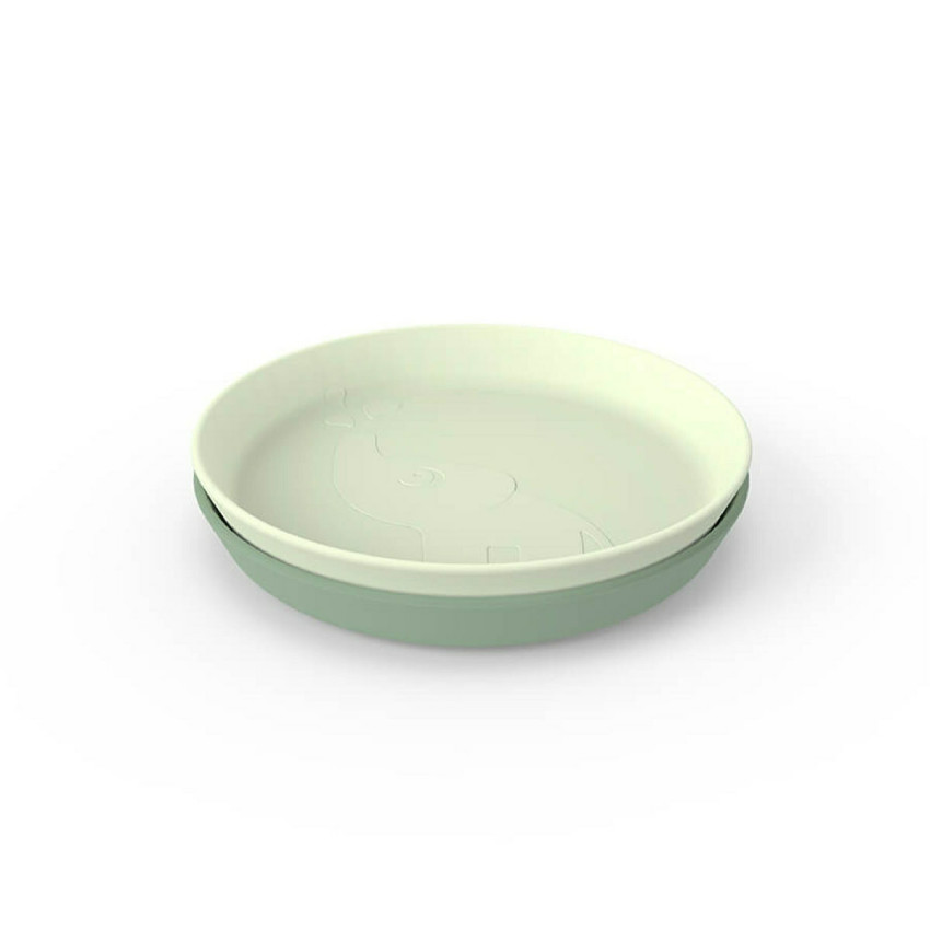 ASSIETTE KIDDISH ASSIETTE LOT DE 2 ELPHEE VERT 