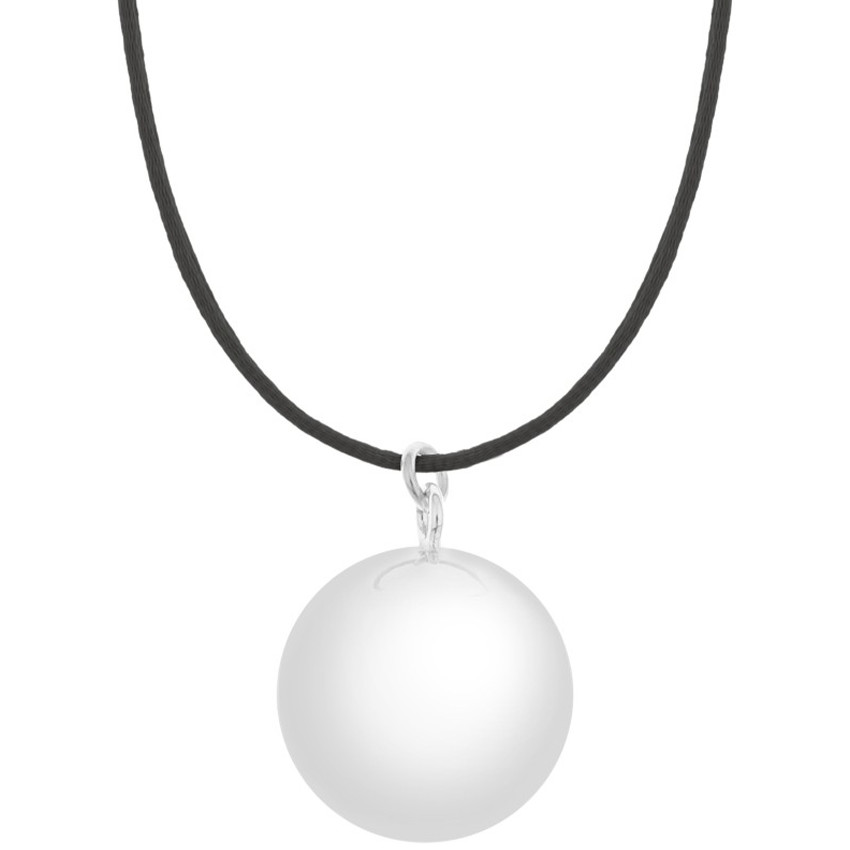 Bola zwangerschapsketting - Sofie black round 