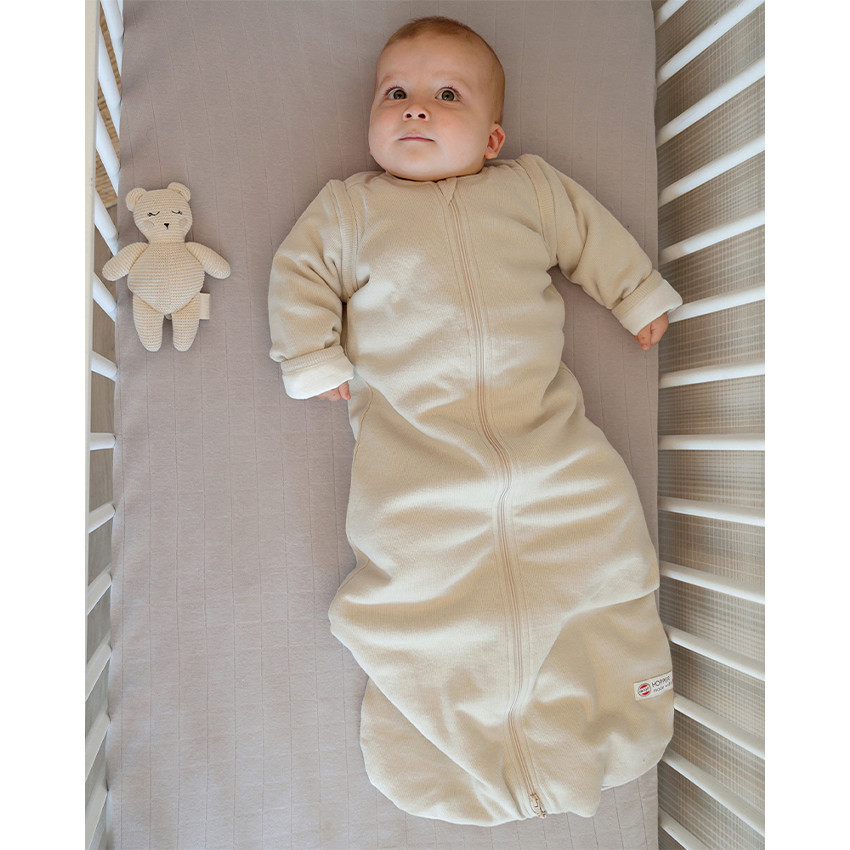 Gigoteuse hiver Hopper manches amovibles 4-12mois Rib Blanc 