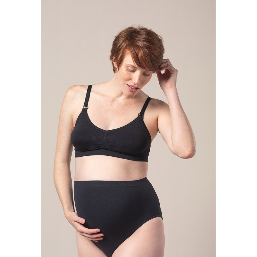 Culotte de grossesse taille haute sans coutures unie 