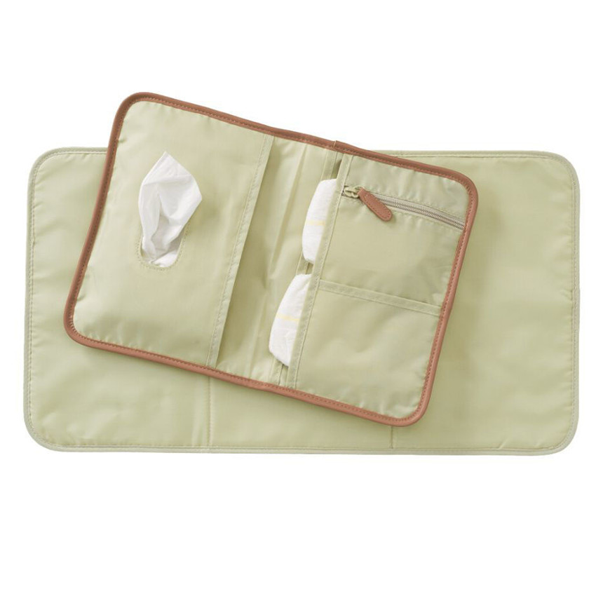 Luieretui + verschoningsmatje Krokodil Olijf 