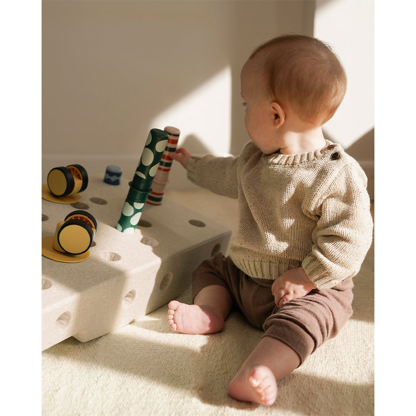 Set activiteiten voor baby's 0-12m Sand Grey/Honey 