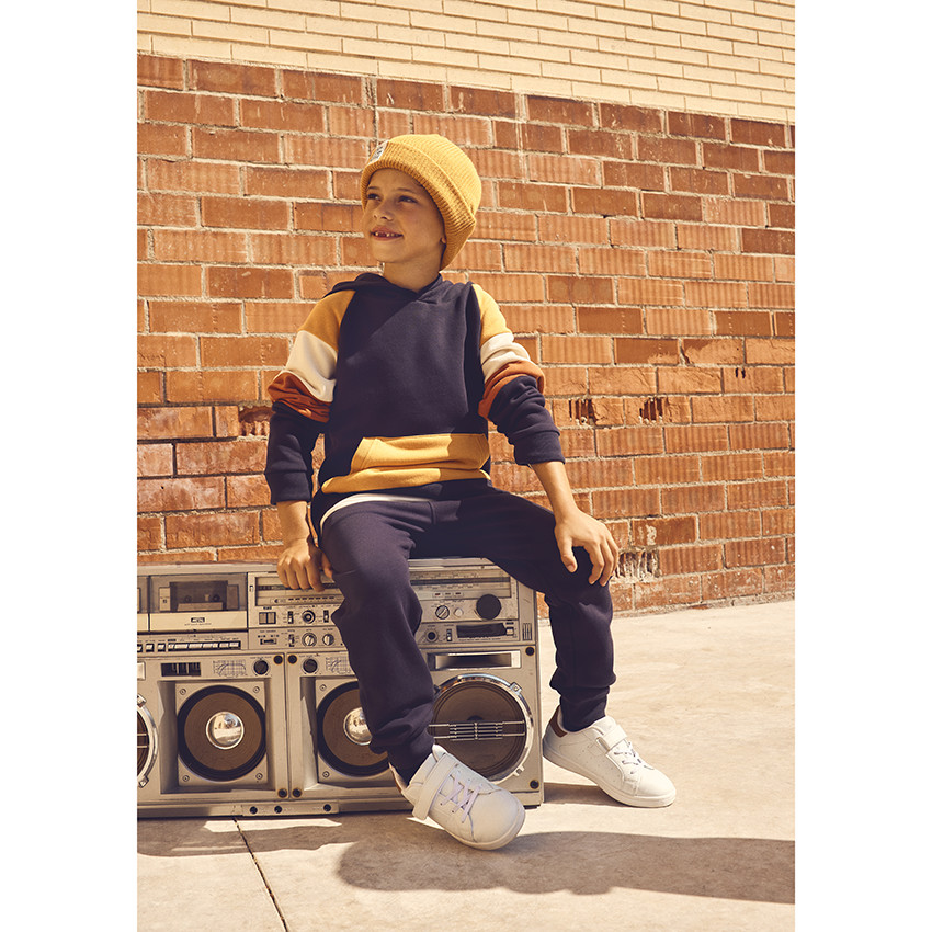 Sweat en molleton effet color block pour garçon 