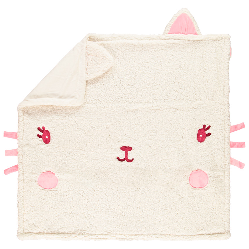 Couverture en sherpa Elena le chat 