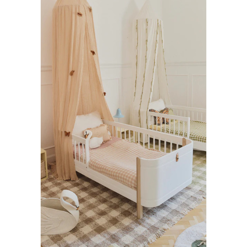 Bedhemel klamboe baldakijn 245 x Ø 50 cm Swan Rose 