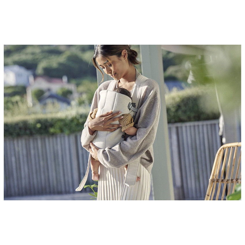 Porte-bébé Mini 3D jersey - Light Beige 