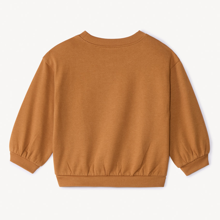 Oversize fleece sweatshirt met print voor babyjongens 